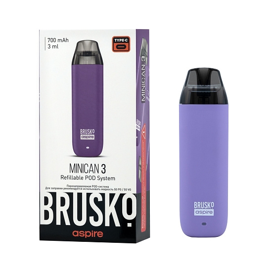 Купить Brusko Minican 3 700 mAh (Светло-фиолетовый)