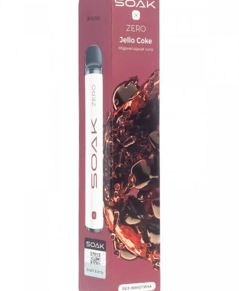 Купить Soak X Zero 1500 тяг - Jello Coke (Кола Мармелад)